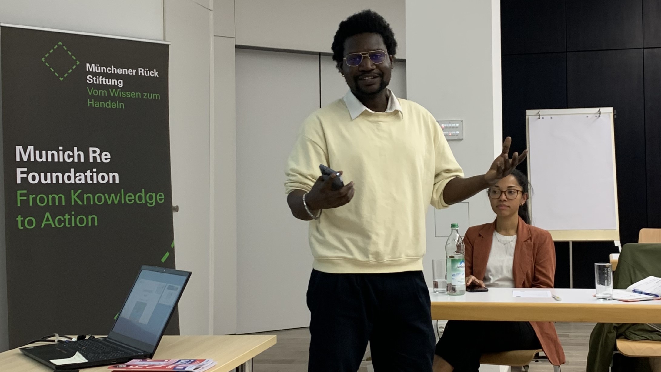 climate ambassador from Haiti speaking