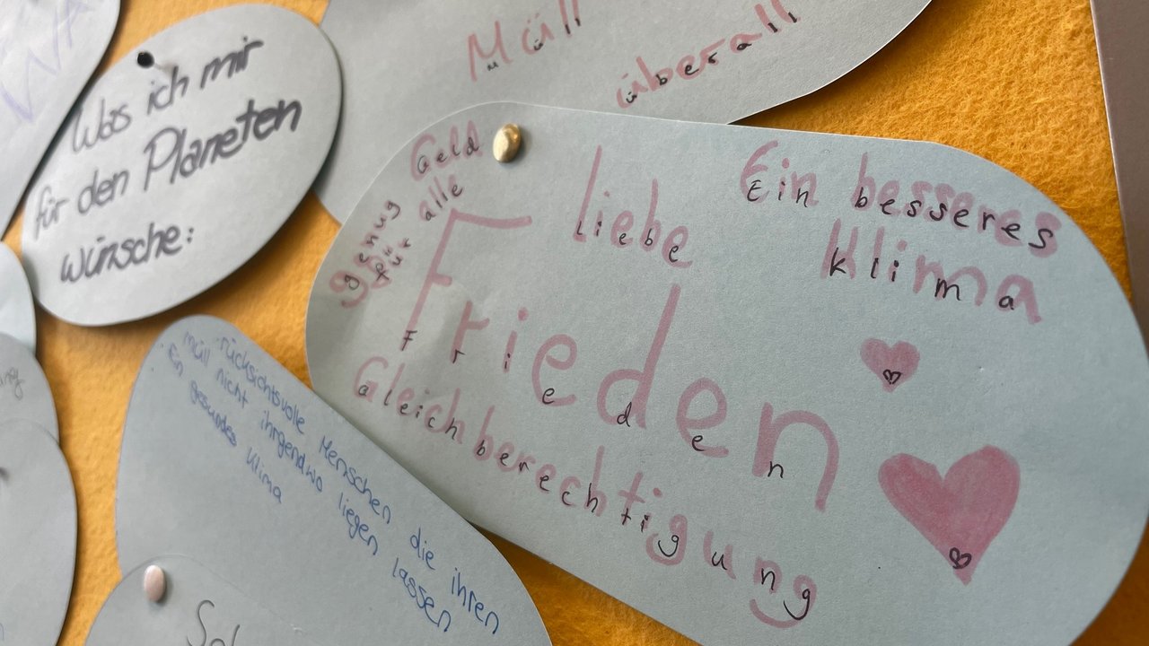 Wishes of students for the planet