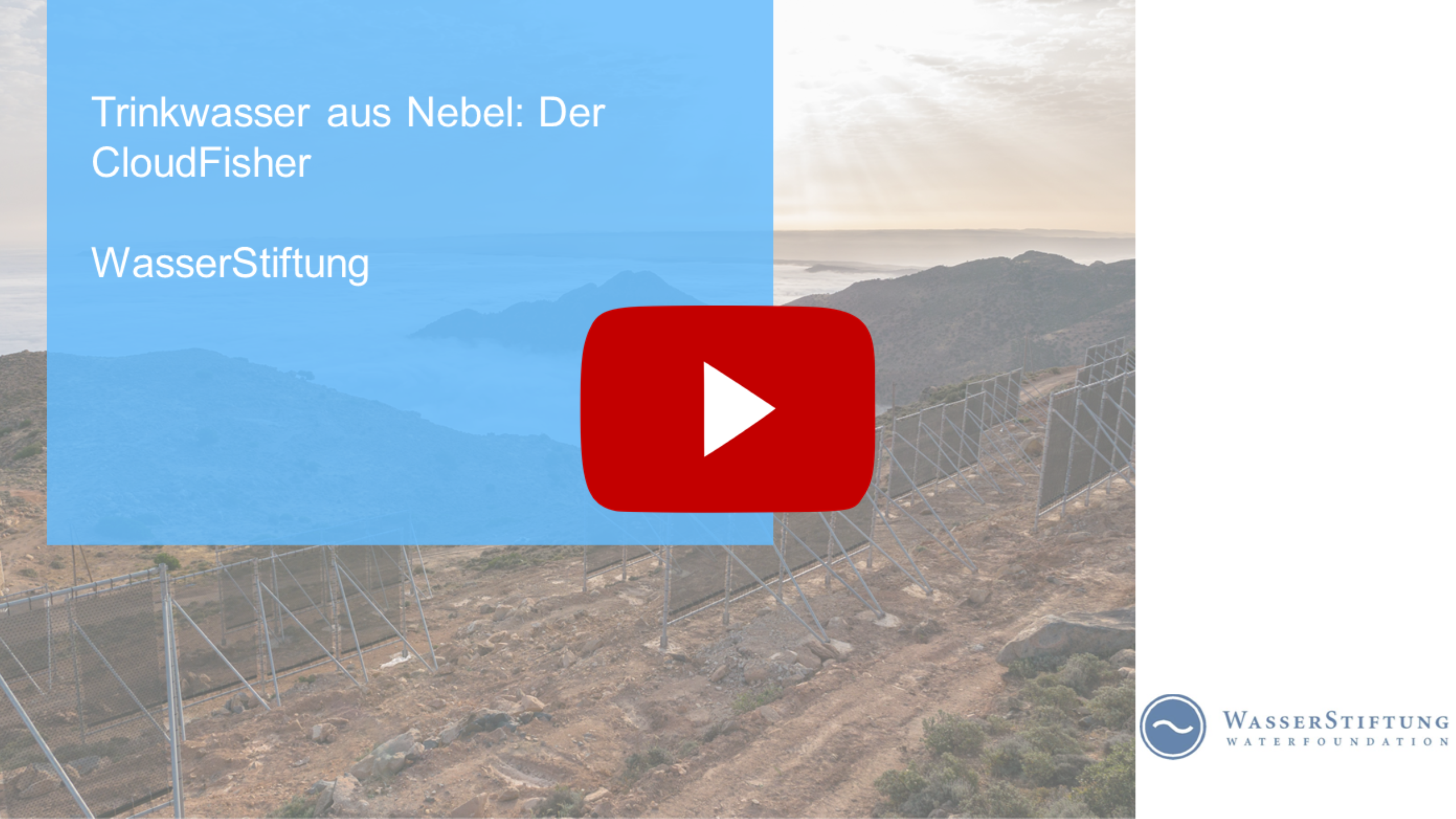 Trinkwasser aus Nebel - WasserStiftung