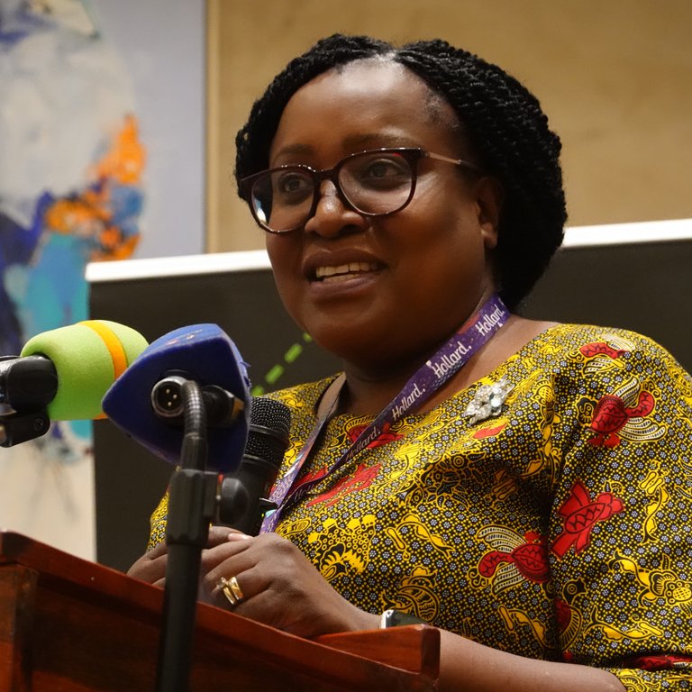 Namakau Ntini, Registrar and CEO of PIA opens the conference