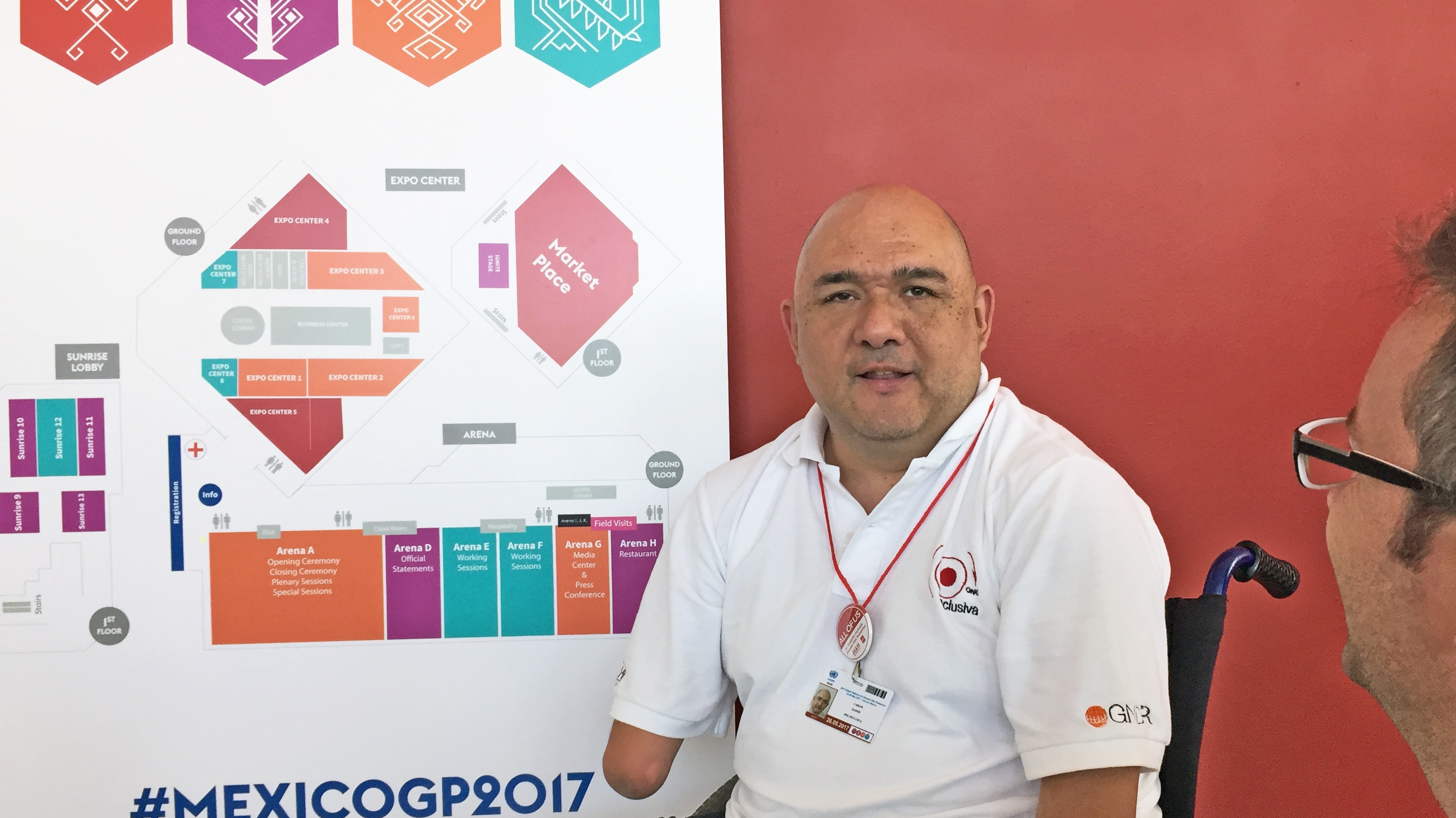 Carlos Kaiser, director of ONG Inclusiva, in an interview Carlos Kaiser, director of ONG Inclusiva, in an interview