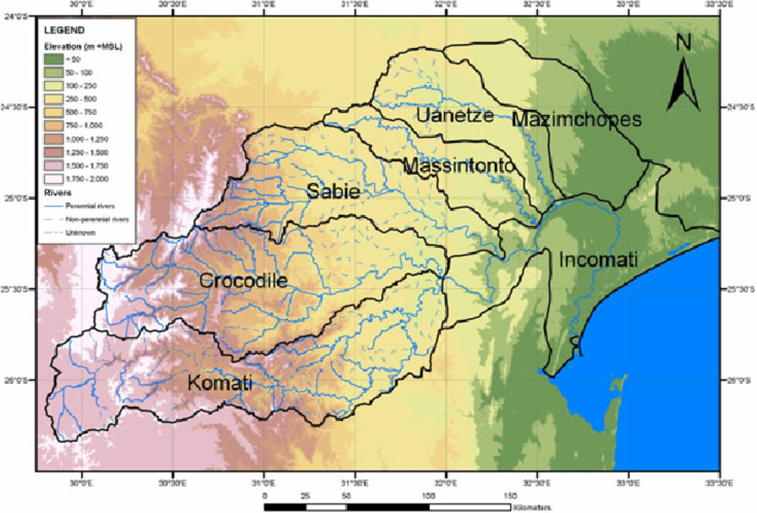 Inkomati River Basin Map