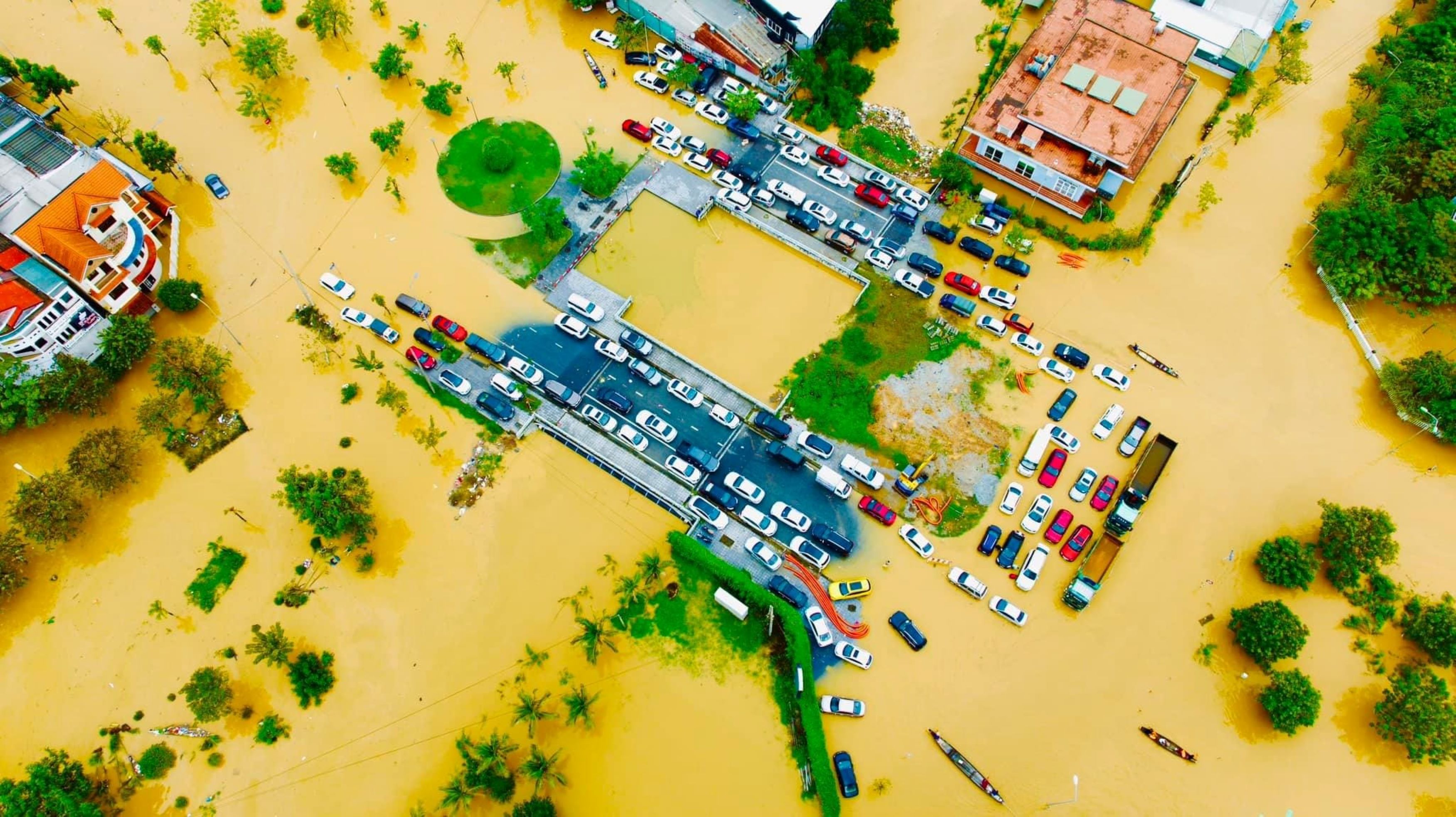 Flooded city of Hue, Vietnam
